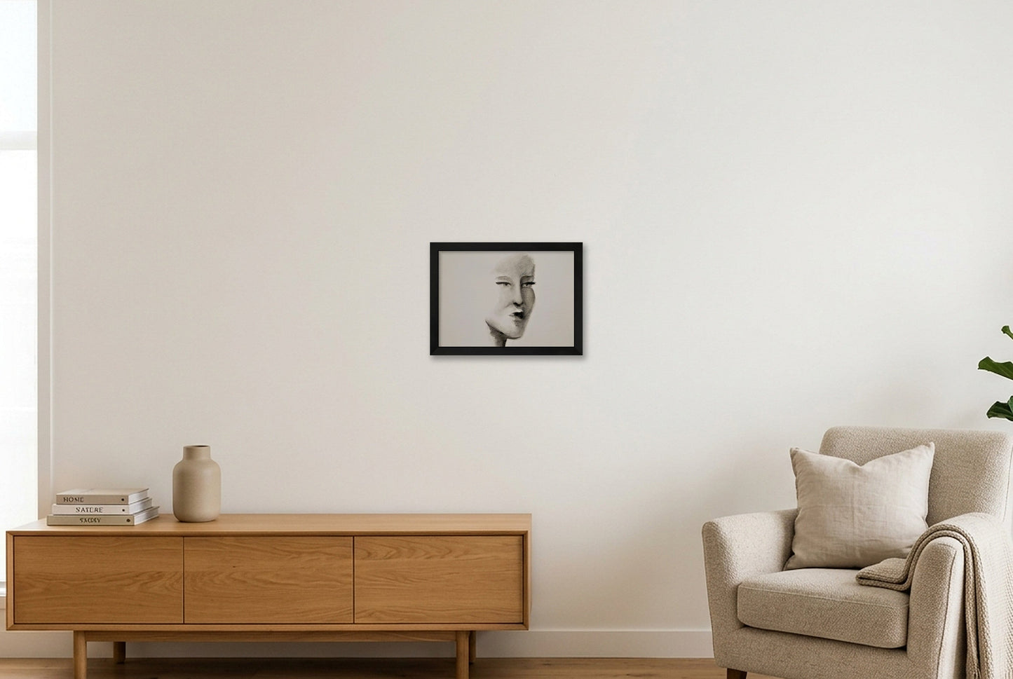 THE QUIET GAZE Fine Art Limited Edition Print  — A4 (30×21cm, 12×8") Black Frame