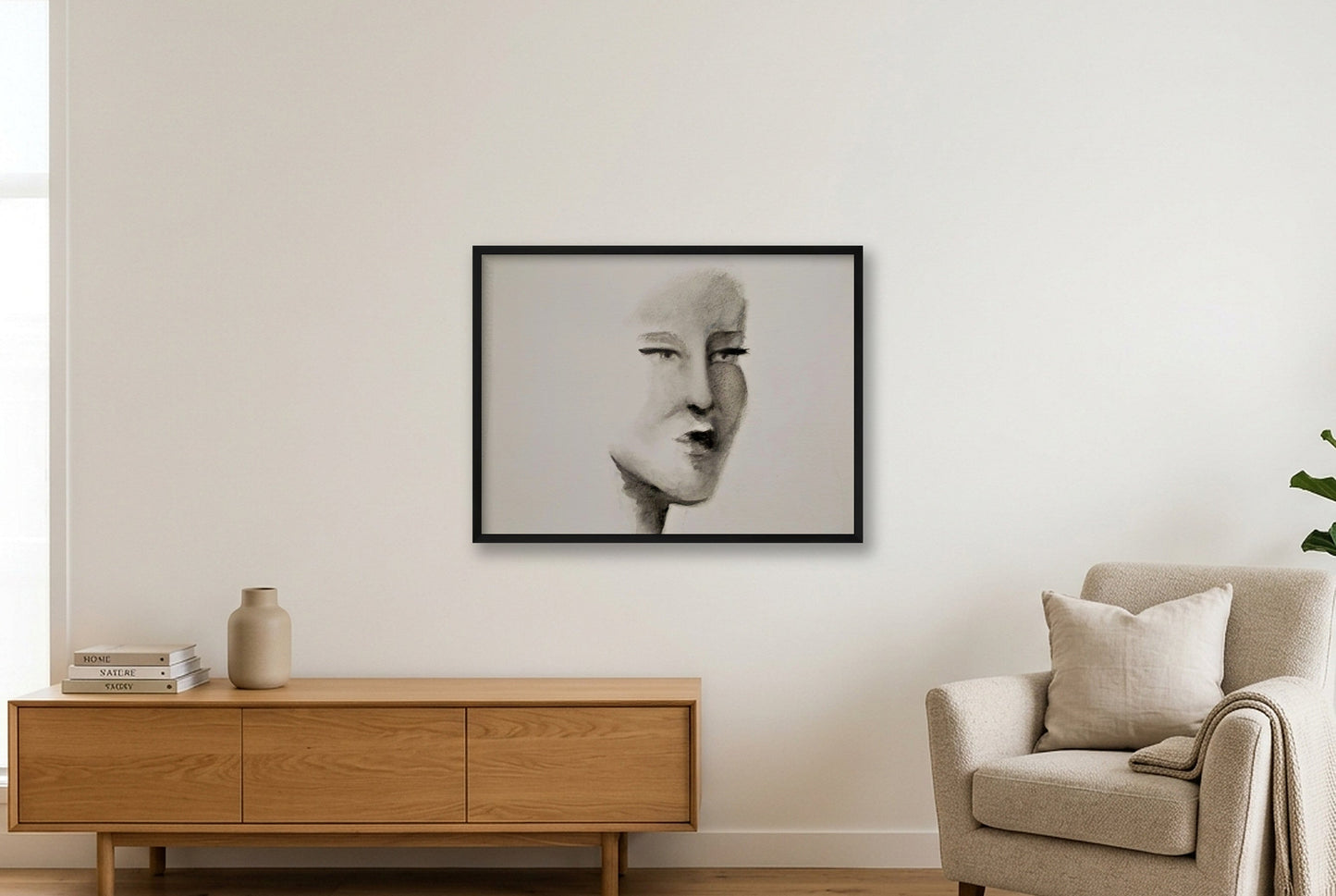 THE QUIET GAZE Fine Art Limited Edition Print  — 80×60cm, 31×24" Black Frame